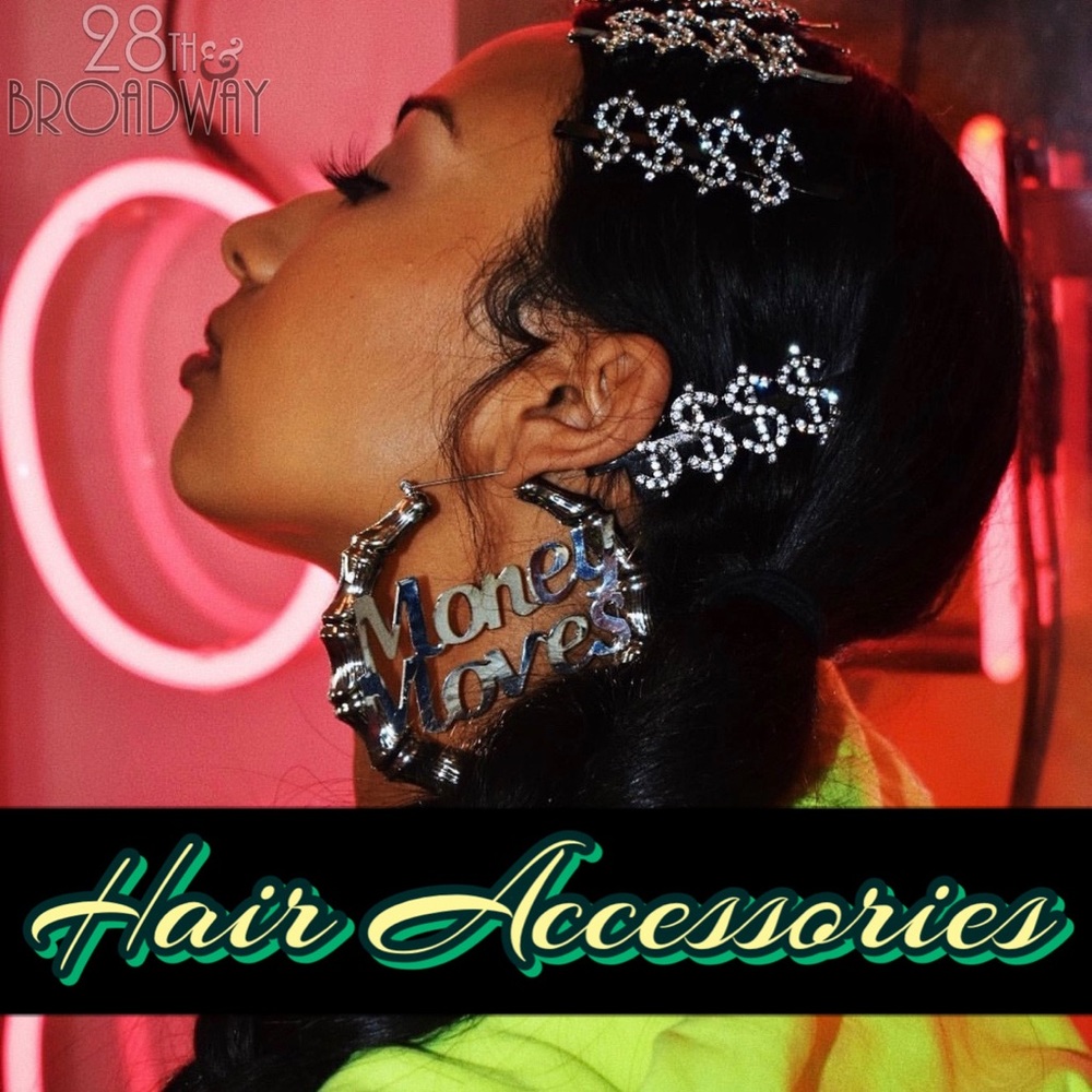 Rhinestone Word Hair Clips Trendy Hair Barrettes